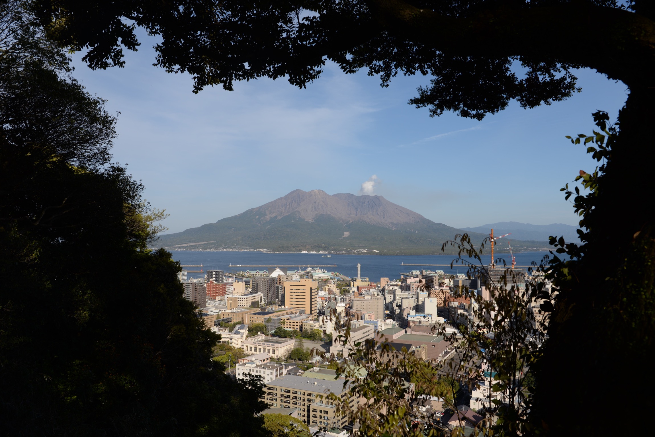 城山展望台より望む桜島